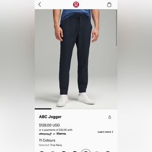 Men’s lululemon ABC jogger